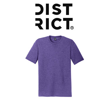 Heather purple District brand t-shirt